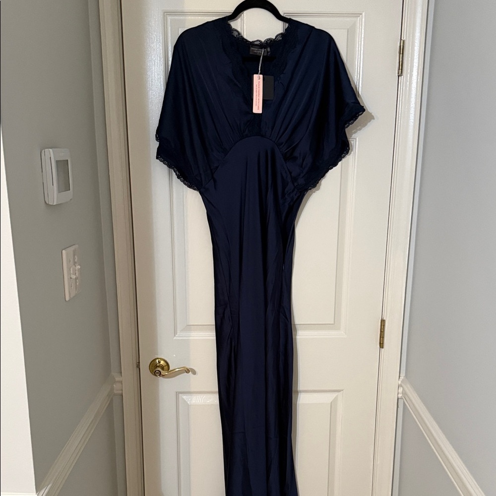 Elegant Navy Blue Gown